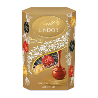 LINDT LINDOR rozmanité čokoládové pralinky, 200g