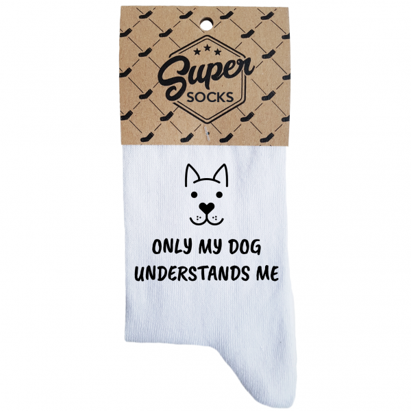 Dámske ponožky „Only my dog understands me“ Dámske ponožky „Only my dog understands me“
