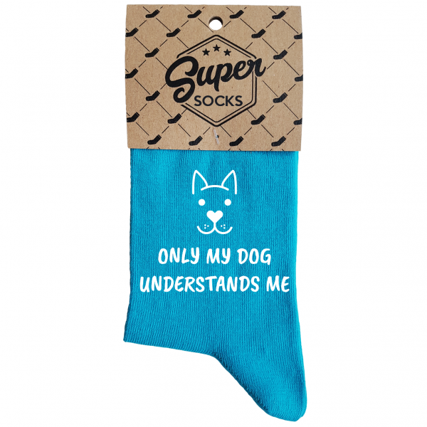 Dámske ponožky „Only my dog understands me“ Dámske ponožky „Only my dog understands me“