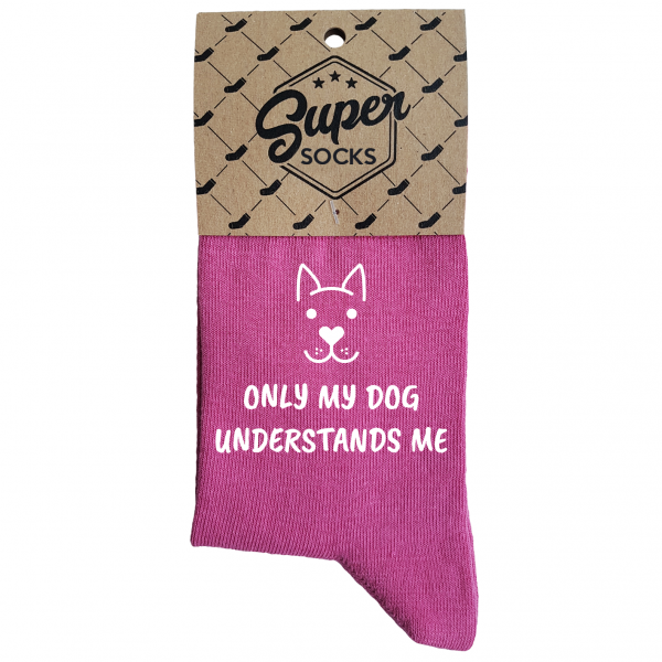 Dámske ponožky „Only my dog understands me“ Dámske ponožky „Only my dog understands me“