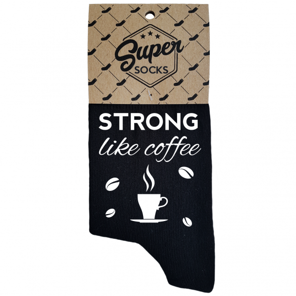 Dámske ponožky „Strong like coffee“
