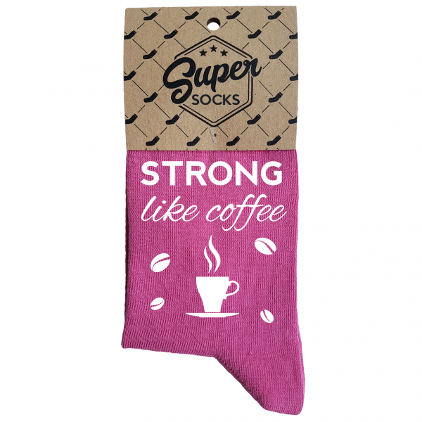 Dámske ponožky „Strong like coffee“