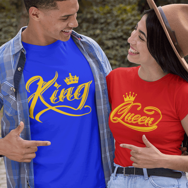 Súprava tričiek "King & Queen"