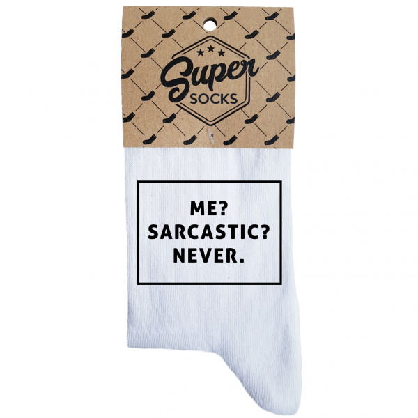 Dámske ponožky „Me? Sarcastic? Never“