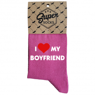 Dámske ponožky „I love my boyfriend“
