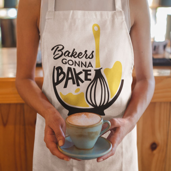 Bavlnená zástera "Bakers gonna bake" Bavlnená zástera "Bakers gonna bake"