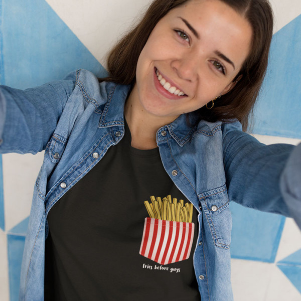 Dámske tričká "Fries before guys" Dámske tričká "Fries before guys"