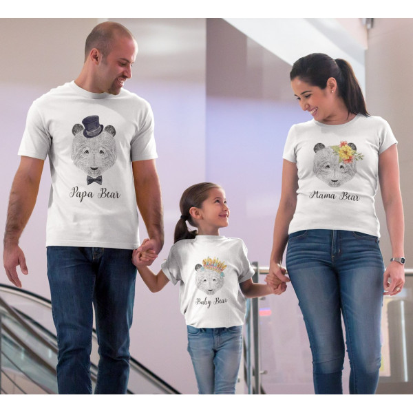 Súprava rodinných tričiek "Bear Family" Súprava rodinných tričiek "Bear Family"