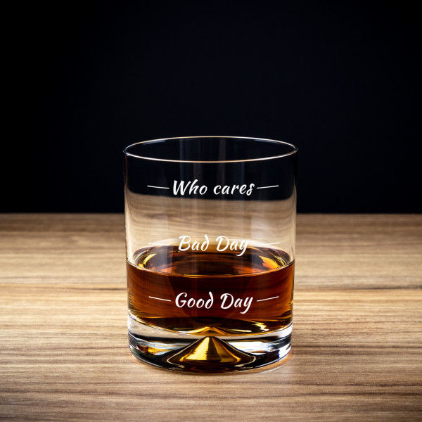 Whisky pohár „Kto sa stará“ Whisky pohár „Kto sa stará“