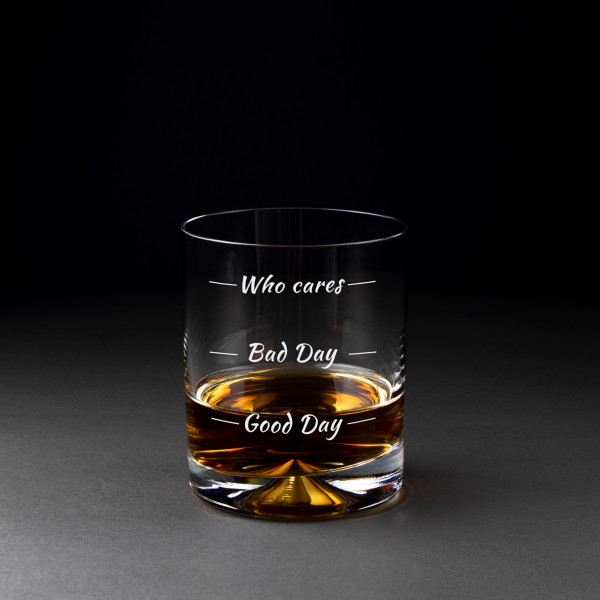 Whisky pohár „Kto sa stará“ Whisky pohár „Kto sa stará“