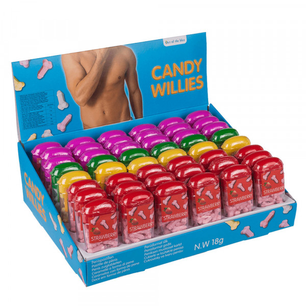 Cukrík v krabičke „Cukríky Willies“