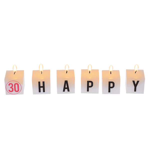 Súprava narodeninových sviečok „30“