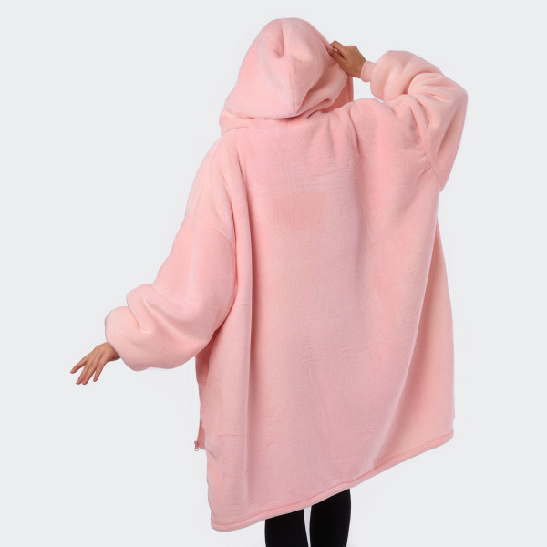BARAMOOR mikina-deka so zipsom „Light Pink“