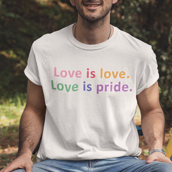 Tričká "Love is pride" Tričká "Love is pride"