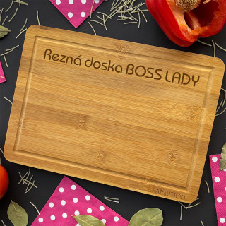 Bambusová doska na krájanie "Rezací doska šéfky"