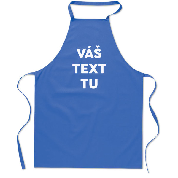 Bavlnená zástera s vami vybraným textom Bavlnená zástera s vami vybraným textom