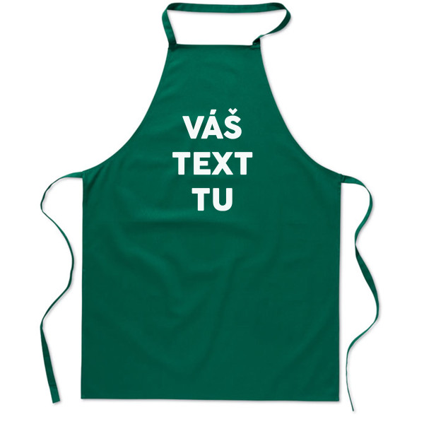 Bavlnená zástera s vami vybraným textom Bavlnená zástera s vami vybraným textom