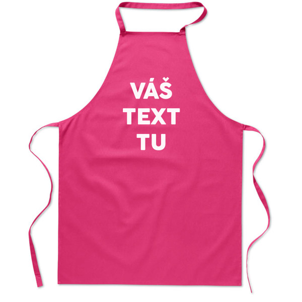 Bavlnená zástera s vami vybraným textom Bavlnená zástera s vami vybraným textom