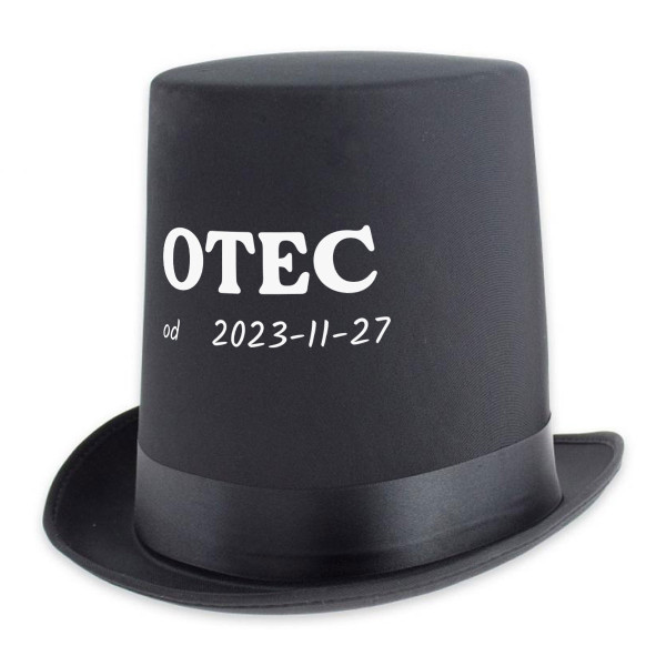 Cylinder „OCKO od...“ s vaším vybraným dátumom