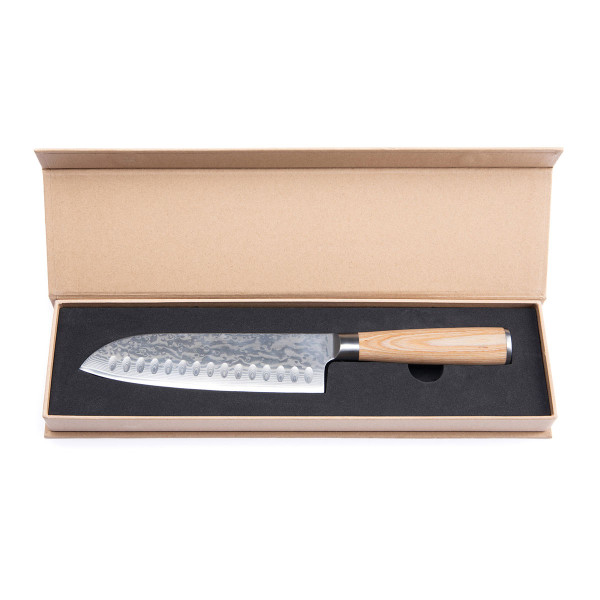 Damašský nôž Santoku "VINGA Hattasan"
