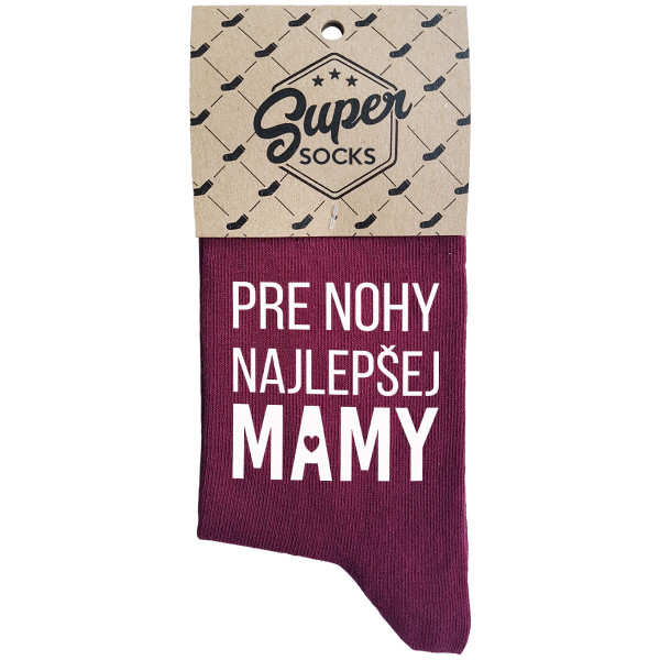 Dámske ponožky „Pre nohy najlepšej mamy“ Dámske ponožky „Pre nohy najlepšej mamy“