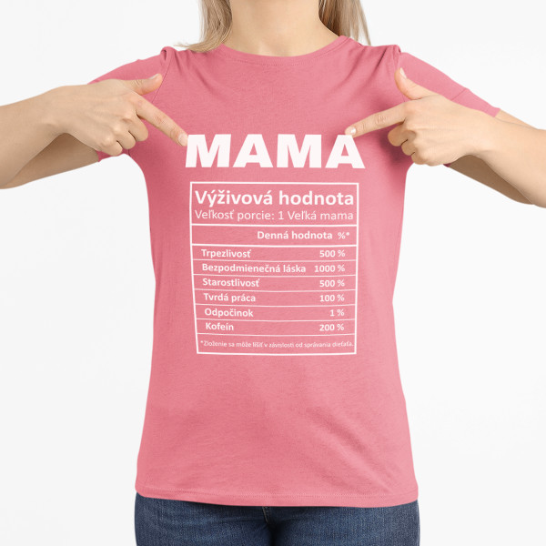 Dámske tričko "Mamičkine ingrediencie"