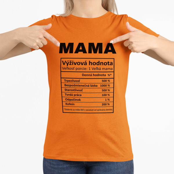 Dámske tričko "Mamičkine ingrediencie"