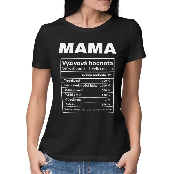 Dámske tričko "Mamičkine ingrediencie"
