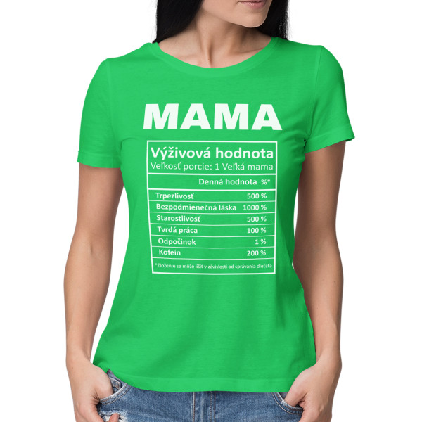 Dámske tričko "Mamičkine ingrediencie"
