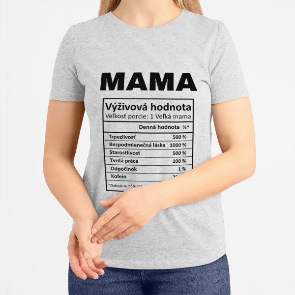 Dámske tričko "Mamičkine ingrediencie"