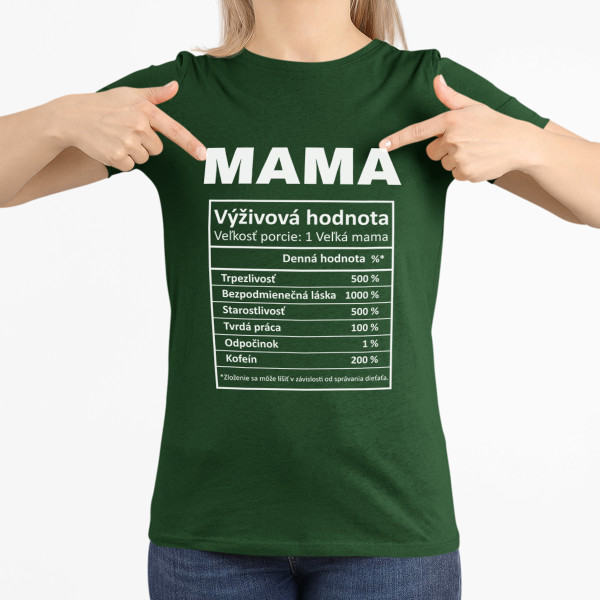 Dámske tričko "Mamičkine ingrediencie"
