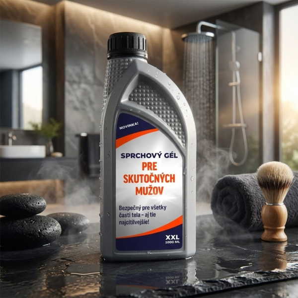 XXL sprchový gél "Pre skutočných mužov" (1000ml)