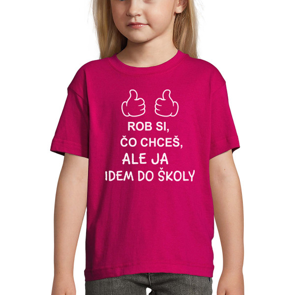 Detské tričko "Idem do školy"