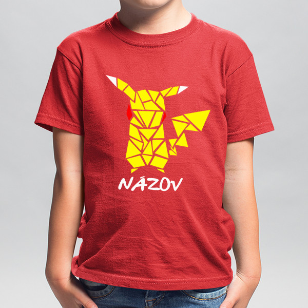 Detské tričko „Pokemon“ s vami vybraným menom