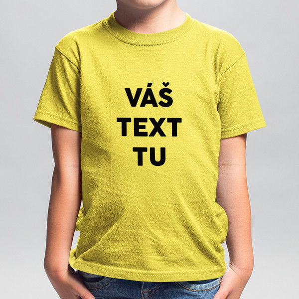 Detské tričko s vlastným textom