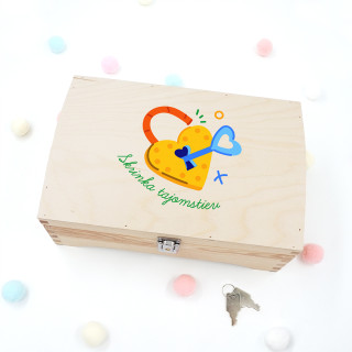 Drevená pamätná krabička "Skrinka tajomstiev"