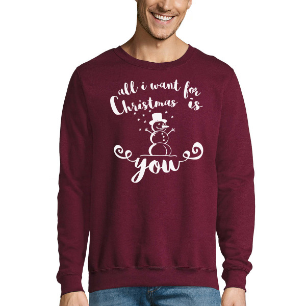 Mikina "All I want for Christmas is you" (bez kapucne)