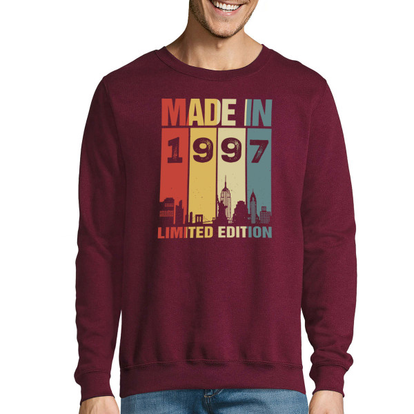 Mikina "Limited Edition" s vaším vybraným rokom narodenia (bez kapucne)