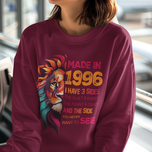 Mikina "Made in" s vaším vybraným rokom narodenia (bez kapucne)