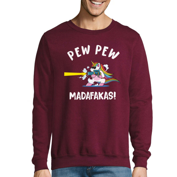 Mikina "Pew pew jednorožec" (bez kapucne)