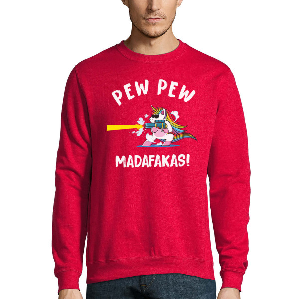 Mikina "Pew pew jednorožec" (bez kapucne)