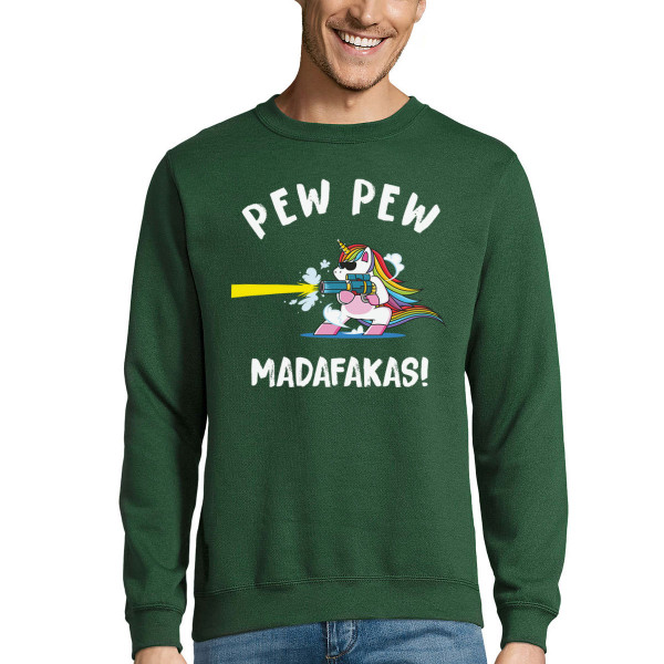Mikina "Pew pew jednorožec" (bez kapucne)