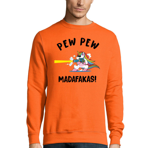 Mikina "Pew pew jednorožec" (bez kapucne)