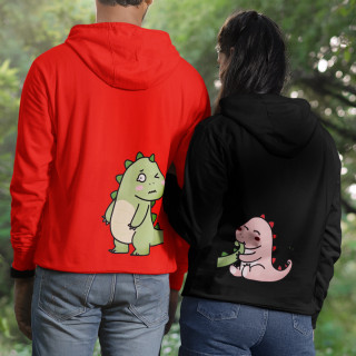 Súprava mikiny "Dinosauria dvojica"