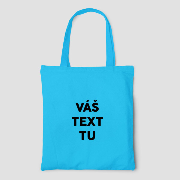 Farebná textilná taška s vlastným textom Farebná textilná taška s vlastným textom
