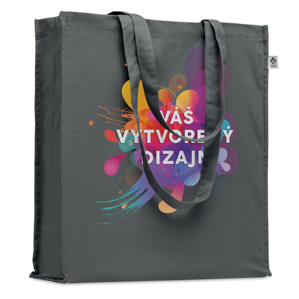 Farebná XL taška z organickej bavlny s vaším vlastným dizajnom Farebná XL taška z organickej bavlny s vaším vlastným dizajnom