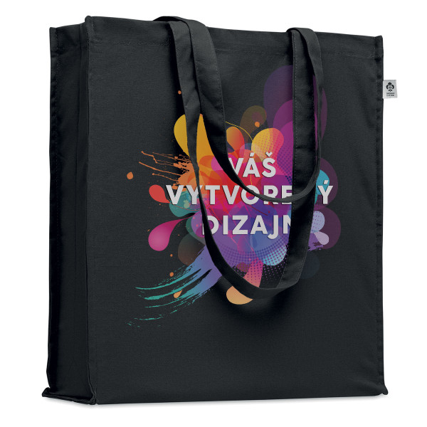 Farebná XL taška z organickej bavlny s vaším vlastným dizajnom Farebná XL taška z organickej bavlny s vaším vlastným dizajnom