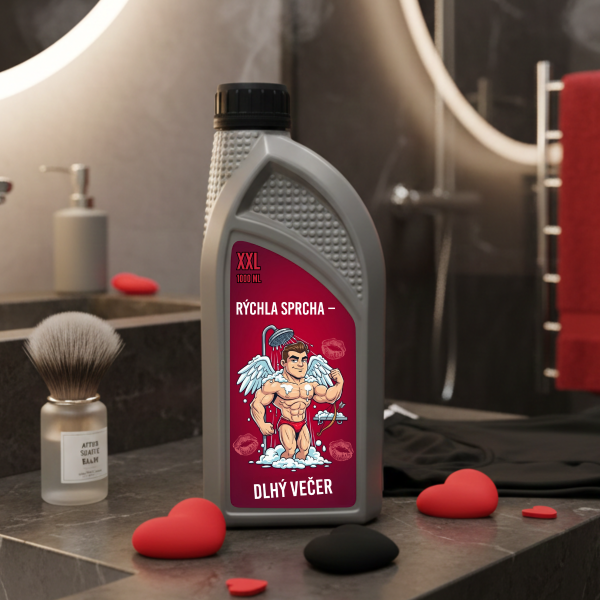XXL sprchový gél "Rýchla sprcha – dlhý večer" (1000ml)