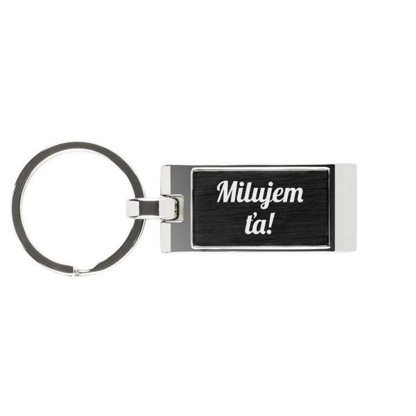 Gravírovaný prívesok na kľúče s nápisom "Milujem ťa!" Gravírovaný prívesok na kľúče s nápisom "Milujem ťa!"
