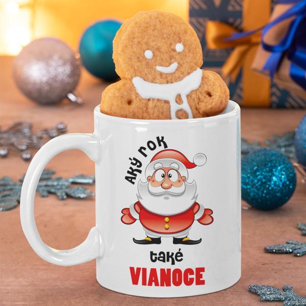 Hrnček "Aký rok, také Vianoce"